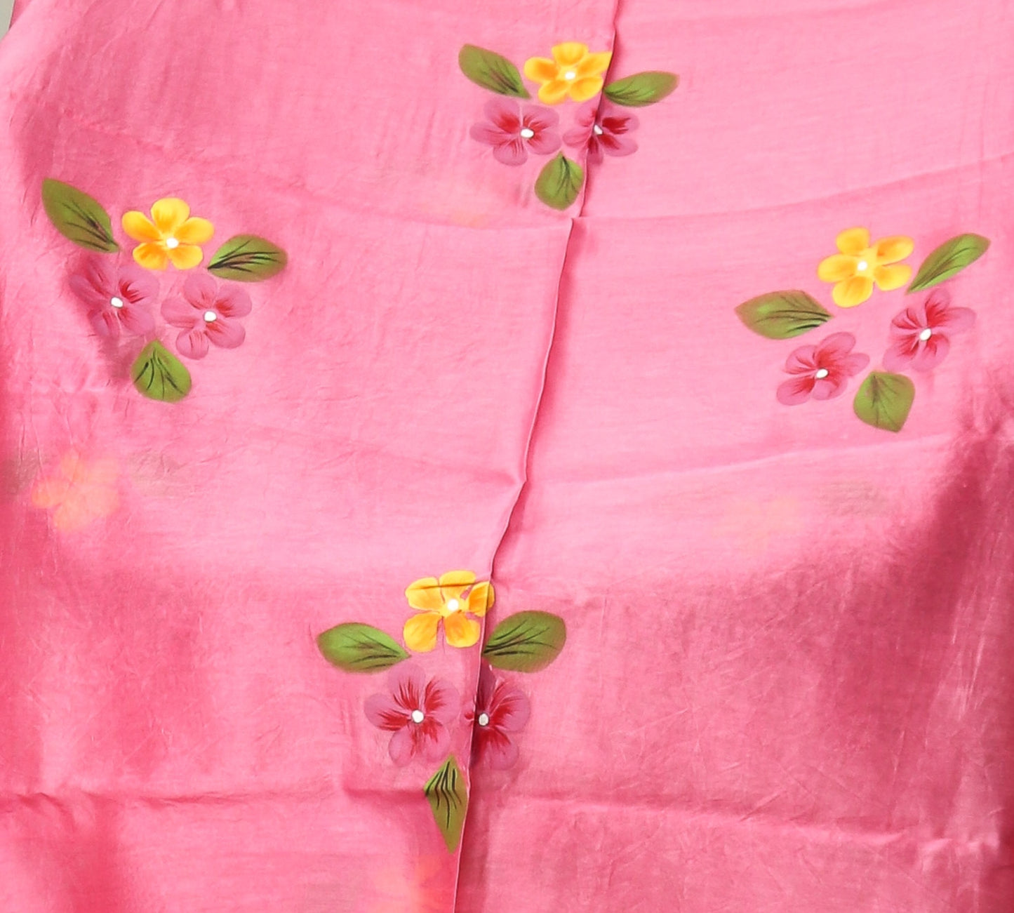 Hand Painted Maheshwari Silk Suit with Maheshwari Silk Dupatta
