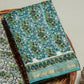 Hand Block Printed Maheshwari Silk Suit with Maheshwari Silk Dupatta
