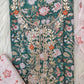 FLORAL PRINTED COTTON GOTA PATTI SUIT WITH COTTON DUPATTA