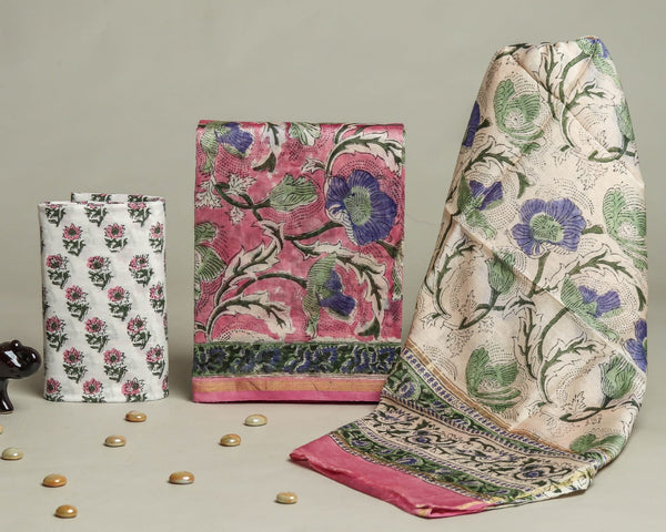 Chanderi Silk Suits with Chanderi Silk Dupat