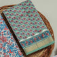 Hand Block Printed Maheshwari Silk Suit with Maheshwari Silk Dupatta