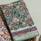 HAND BLOCK Printed Maheshwari Silk Suit with Maheshwari Silk Dupatta