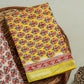 Hand Block Printed Maheshwari Silk Suit with Maheshwari Silk Dupatta