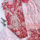 FLORAL PRINTED COTTON GOTA PATTI SUIT WITH CHIFFON DUPATTA