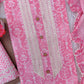 Cotton Printed Neck Work Suits with mulmul dupatta