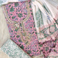 FLORAL PRINTED COTTON GOTA PATTI SUIT WITH COTTON DUPATTA
