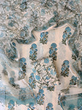 Hand Block Printed Cotton Suit with Cotton Kota Doria dupatta