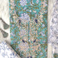 FLORAL PRINTED COTTON GOTA PATTI SUIT WITH CHIFFON DUPATTA