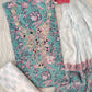 FLORAL PRINTED COTTON GOTA PATTI SUIT WITH CHIFFON DUPATTA