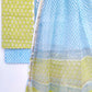 Hand Block Printed Cotton Suit with Cotton Kota Doria dupatta