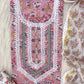 HAND BLOCK PRINTED CROCHET WORK SUITS WITH KOTA DORIA DUPATTA