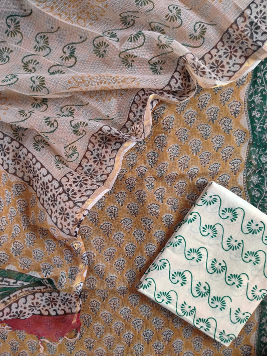 PURE KOTA DORIA SUIT WITH PURE KOTA DORIA DUPATTA