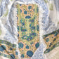 HAND BLOCK PRINTED CROCHET WORK SUITS WITH MULMUL DUPATTA