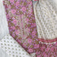 FLORAL PRINTED COTTON GOTA PATTI SUIT WITH CHIFFON DUPATTA