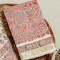 Hand Block Printed Maheshwari Silk Suit with Maheshwari Silk Dupatta