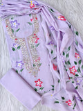 FLORAL PRINTED COTTON GOTA PATTI SUIT WITH COTTON DUPATTA0