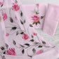 HAND PAINTED COTTON SUIT WITH PURE CHIFFON DUPATTA