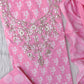 FLORAL PRINTED COTTON GOTA PATTI SUIT WITH COTTON DUPATTA