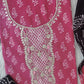 FLORAL PRINTED COTTON GOTA PATTI SUIT WITH CHIFFON DUPATTA
