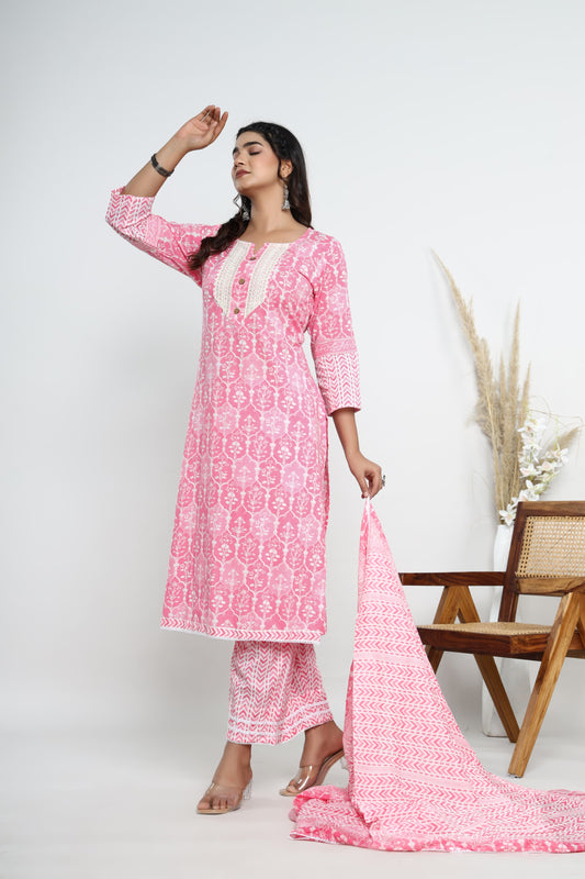 Stitched Tie Work Suit