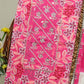 Cotton Printed Neck Work Suits with Chiffon dupatta