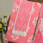 Cotton Printed Neck Work Suits with Chiffon dupatta