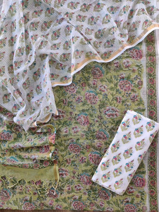 PURE KOTA DORIA SUIT WITH PURE KOTA DORIA DUPATTA