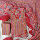 Cotton Printed Neck Work Suits with mulmul dupatta