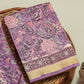 HAND BLOCK Printed Maheshwari Silk Suit with Maheshwari Silk Dupatta