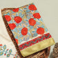 Hand Block Printed Maheshwari Silk Suit with Maheshwari Silk Dupatta