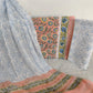 HAND BLOCK PRINTED COTTON SUIT WITH PURE CHIFFON DUPATTA