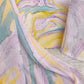 (MARBLE) COTTON SUIT WITH PURE CHIFFON DUPATTA