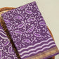 Hand Block Printed Maheshwari Silk Suit with Maheshwari Silk Dupatta