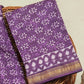 Hand Block Printed Maheshwari Silk Suit with Maheshwari Silk Dupatta