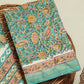 Hand Block Printed Maheshwari Silk Suit with Maheshwari Silk Dupatta