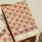 Hand Block Printed Maheshwari Silk Suit with Maheshwari Silk Dupatta