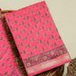 Hand Block Printed Maheshwari Silk Suit with Maheshwari Silk Dupatta