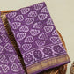 Hand Block Printed Maheshwari Silk Suit with Maheshwari Silk Dupatta
