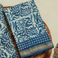 Hand Block Printed Maheshwari Silk Suit with Maheshwari Silk Dupatta