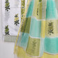 Hand Block Printed Cotton Suit with Cotton Kota Doria dupatta