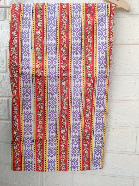 Hand Block Printed Cotton Suit with Cotton dupatta0