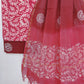 (BATIK) Hand Block Printed Cotton Suit with Cotton Kota Doria dupatta