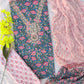 FLORAL PRINTED COTTON GOTA PATTI SUIT WITH CHIFFON DUPATTA