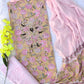 FLORAL PRINTED COTTON GOTA PATTI SUIT WITH CHIFFON DUPATTA