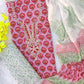 FLORAL PRINTED COTTON GOTA PATTI SUIT WITH CHIFFON DUPATTA