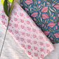 FLORAL PRINTED COTTON GOTA PATTI SUIT WITH CHIFFON DUPATTA