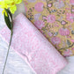 FLORAL PRINTED COTTON GOTA PATTI SUIT WITH CHIFFON DUPATTA