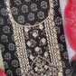 FLORAL PRINTED COTTON GOTA PATTI SUIT WITH CHIFFON DUPATTA