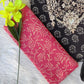 FLORAL PRINTED COTTON GOTA PATTI SUIT WITH CHIFFON DUPATTA