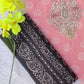 FLORAL PRINTED COTTON GOTA PATTI SUIT WITH CHIFFON DUPATTA